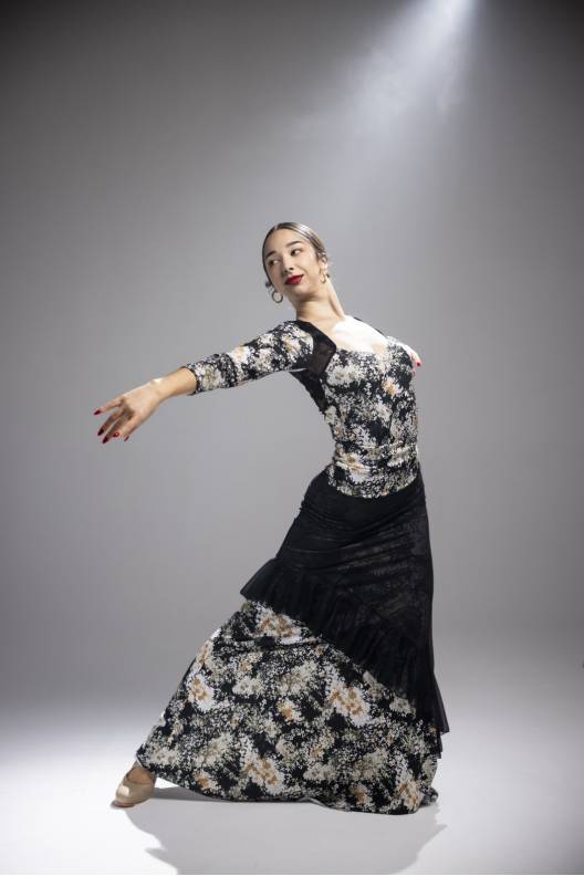 Falda Carmela Punto Elástico Estampado Adulto