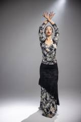 Falda Carmela Punto Elástico Estampado Adulto