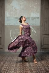 Vestido Alquimia Punto Elástico Estampado Adulto