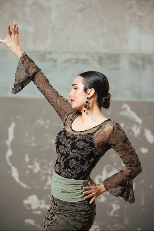 Body Brocado Tul Elástico Estampado Adulto