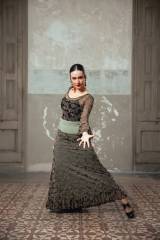 Body Brocado Tul Elástico Estampado Adulto