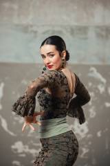 Body Brocado Tul Elástico Estampado Adulto