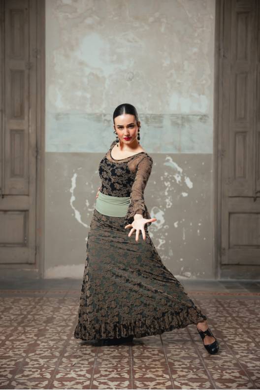 Falda Cabriolé Tul Elástico Estampado Adulto