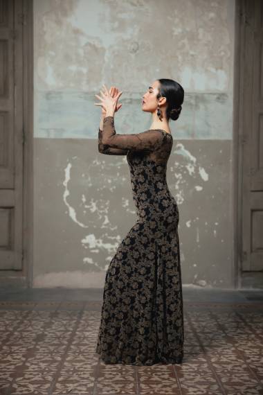 Rococó Dress Tulle Stretch Print Adult