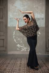 Eleganza Top Tulle Stretch Print Adult