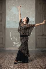 Eleganza Top Tulle Stretch Print Adult