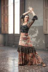 Schermo Skirt Knit Stretch Print Adult