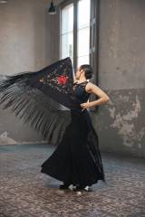 Mantón Alma Crespón de Seda Única