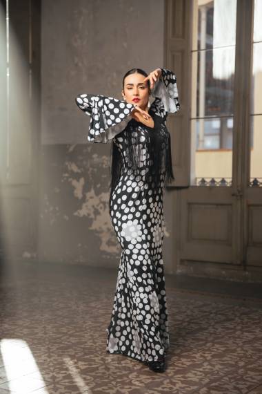 Alosno Dress Knit Stretch Print Adult