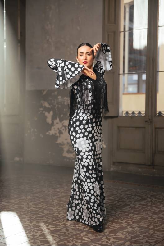 Alosno Dress Knit Stretch Print Adult