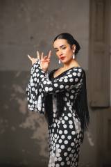 Alosno Dress Knit Stretch Print Adult