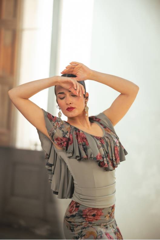 Brenet Top Knit Stretch Print Adult