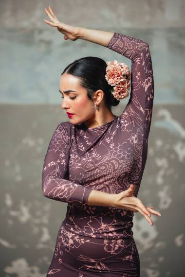 Top Berre Punto Elástico Estampado Adulto