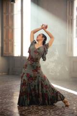 Olas Dress Knit Stretch Print Adult