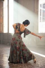 Vestido Olas Punto Elástico Estampado Adulto