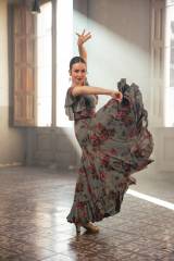 Vestido Olas Punto Elástico Estampado Adulto