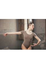Short Sleeve Leotard Microfibre Adult