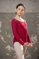 Long Sleeve Leotard Microfibre Kids