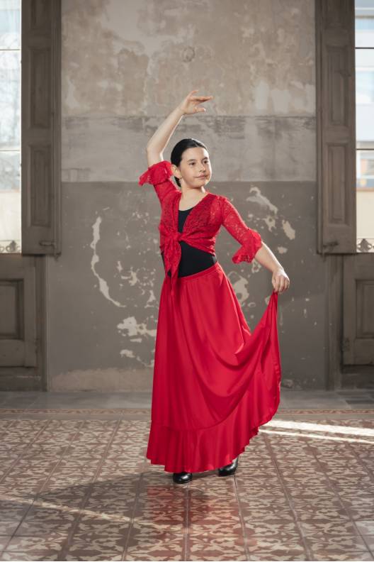 Falda Rociana Punto Infantil