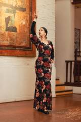 Giralda Dress Knit Stretch Print Adult