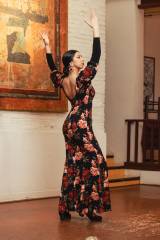 Giralda Dress Knit Stretch Print Adult