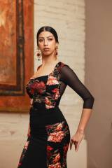 Cartuja Bodysuit Knit Stretch Print Adult