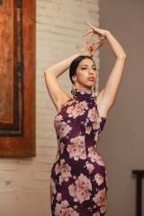 Sacromonte Dress Knit Stretch Print Adult