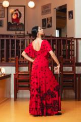 Vestido Temple Punto Elástico Estampado Adulto