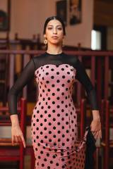 Vestido Tanguillo Punto Elástico Estampado Adulto