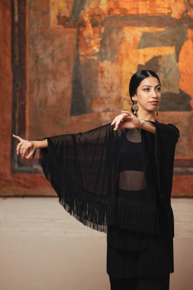 Castañuela Cape Tulle Stretch Adult