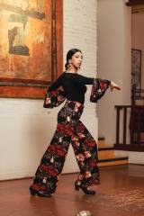 Pantalón Casino Punto Elástico Estampado Adulto