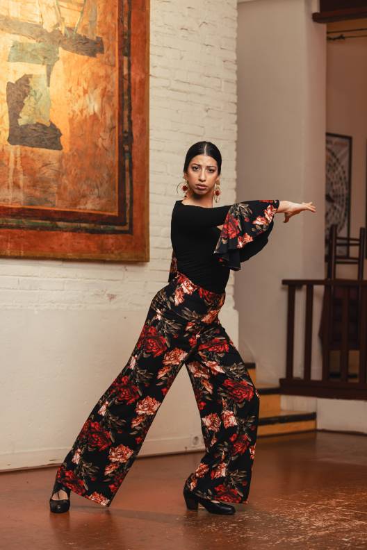 Pantalón Casino Punto Elástico Estampado Adulto