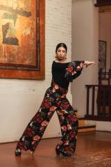 Pantalón Casino Punto Elástico Estampado Adulto