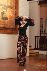 Pantalón Casino Punto Elástico Estampado Adulto