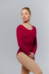 Long Sleeve Leotard Microfibre Adult