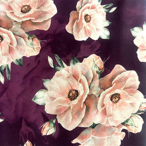 ET449/Pto. Elást. Est.Morado Flores Rosas