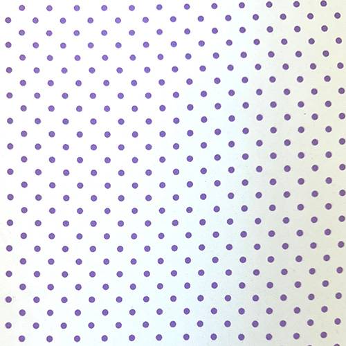 ET456/Crespón Blanco Lunares Lavanda